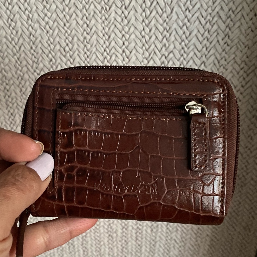 Dimo Gear Walletbe Croco Embossed Leather Card  Id Wallet Holder